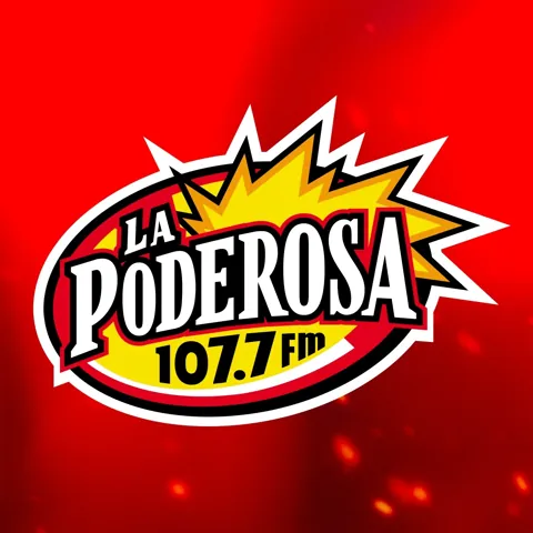 Logo La Poderosa 107.7 FM