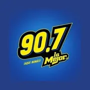 Logo La Mejor 90.7 FM Tijuana