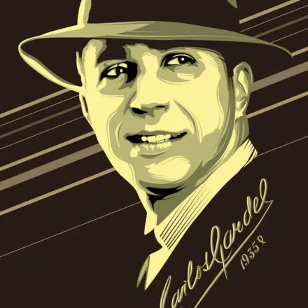 Logo Miled Music Carlos Gardel
